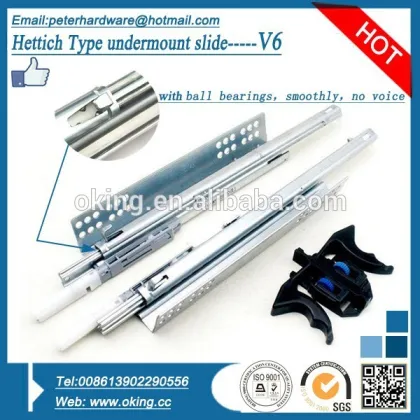 Hettich V6 undermount soft closing drawer slide