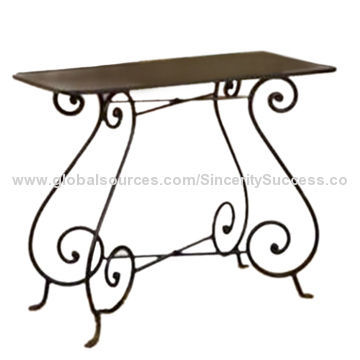 End Tables with Wrought Iron