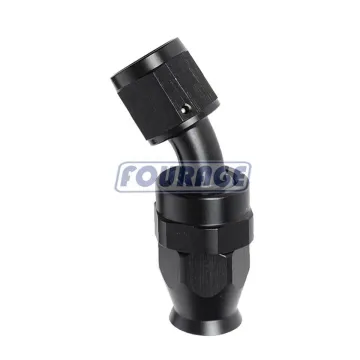 45 Degree Aluminum AN Series Female Swivel PTFE Hose Ends for Oil and Fuel Lines