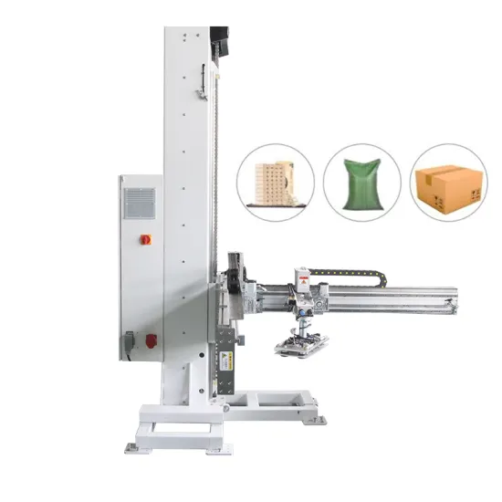 Automatic Single Column Palletizer Machine for Daily Chemical Products - Made in China 20kg/25kg Bag Packing Line