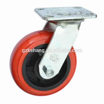 5" cheap caster wheel medium duty casters,plastic caster,Wear resisting heavy duty TPU caster wheel,medium duty casters