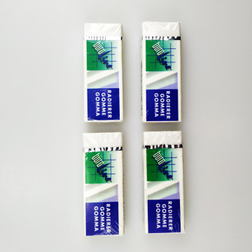 White Rubber Eraser for Pencil - Good Quality Rectangular Shape for School Students