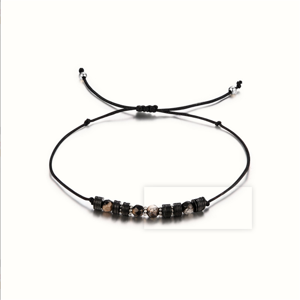 Hecho a mano ajustable concha de mar Wrap Bracelet Bohemian String Beads trenzado tobilleras regalos para mujeres niñas