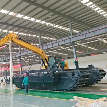 Maxpower Heavy Amphibious Excavator with Hydraulic System and Rotating Platform