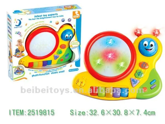 Multi-functional Music Snail w/Light & Music, Infant Toy, Early Development Toy