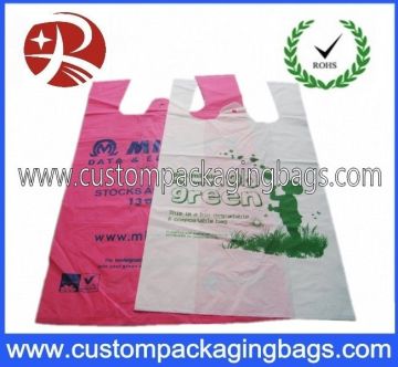 Custom Printing Plastic Biodegradable Bags For T-shirt Shopping