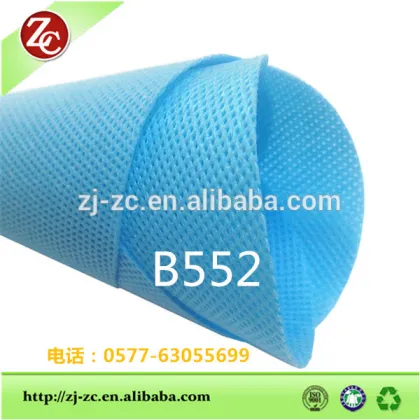 non-woven fabric green popular color polypropylene fabric in roll