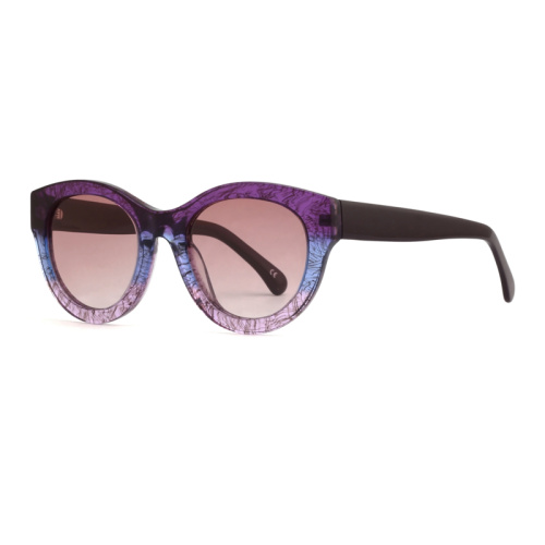 Frauen übergroße UV400 polarisierte Farbtöne Acetat -Sonnenbrille