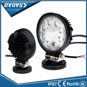 OVOVS 12v 24v auto 24w work led light with spot/flood beam for tractors