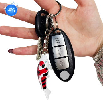 Elegante portachiavi di pesce Koi per chiavi dell'auto