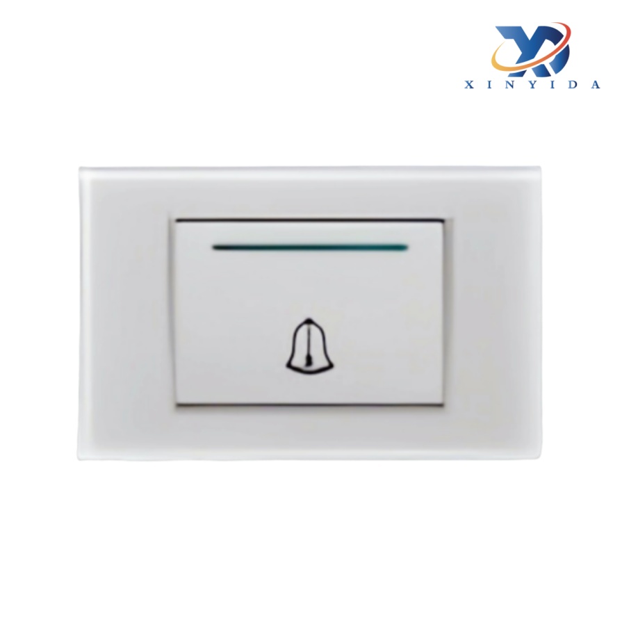 Panel Putih Putih Putih Plat Middle Doorbell