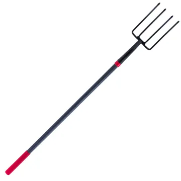 Garden Tools with Four-Toothed Steel Forks and Long Glass Handles
