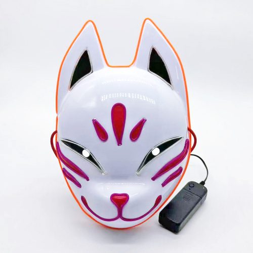 Máscara facial completa LED Glow Anime Fox