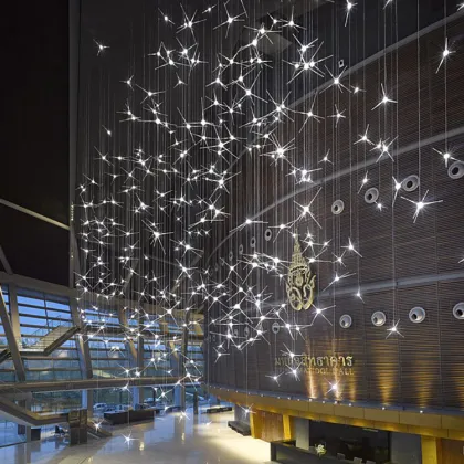 Exquisite Starlight Design Custom Wedding Led Pendant Lamp