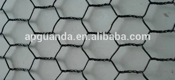 Black Vinyl Coated Chicken Wire Fencing