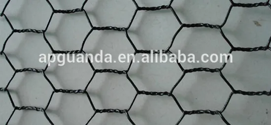 Black Vinyl Coated Chicken Wire Fencing