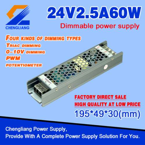 LED Triac Dimmable Driver 24V 60W