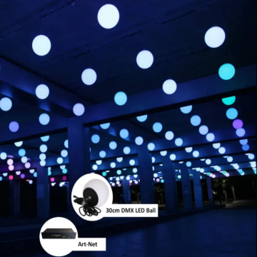 Wave Effect RGB LED -stadium 30 cm magische bal