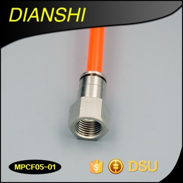 MPCF fitting pneumatic fitting metal straight female thread pipe joint quick connect fitting