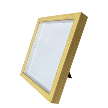 Wholesale Simple Square Plastic 8x8 Inch Teak Wood 3D Deep Shadow Box Frame
