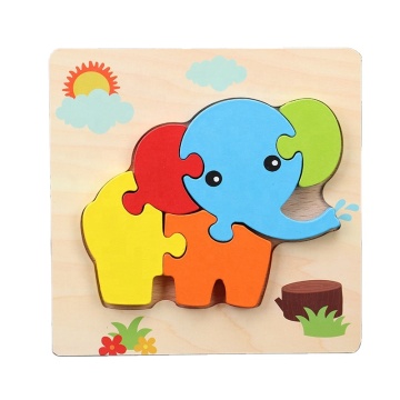 3D -Holz -Tierbrett -Puzzle: Ein Bildungsspielzeug für Babys und Kinder