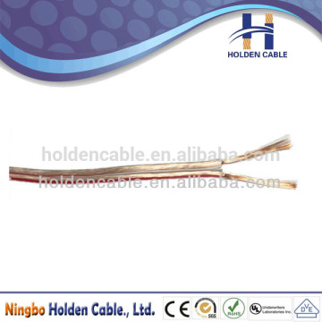 High end flat transparent speaker cable