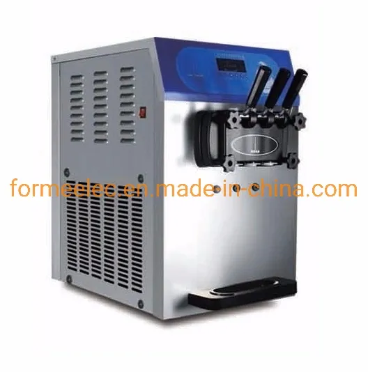 Table Top Three Nozzle 22L~25L Ice Cream Machine Soft Ice Cream Maker