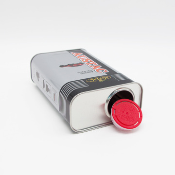 1 liter square paint metal can for glue