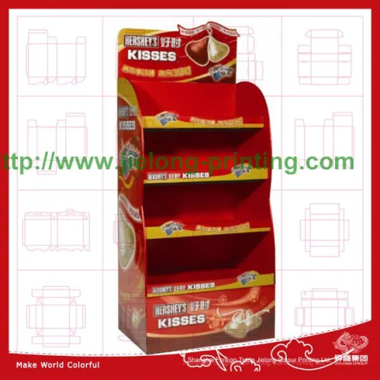 40 years experiences to produce printed custom carton display rack