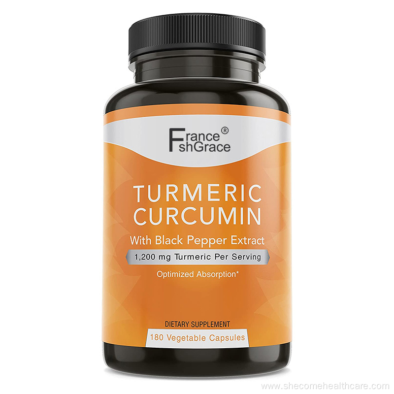 turmeric with black pepper joint health curcumin capsules