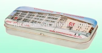 factory price rectangular stationery pencil tin box