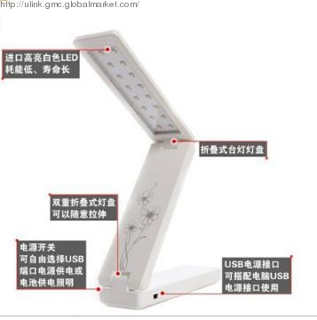Portable & Chargeable  moder style USB LED Table Lamp (1)