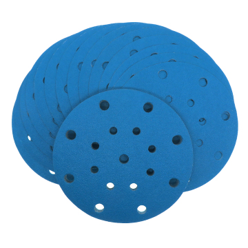 6 Inch 150mm Hook & Loop Blue PET Film Sanding Disc for Car Paint Polishing