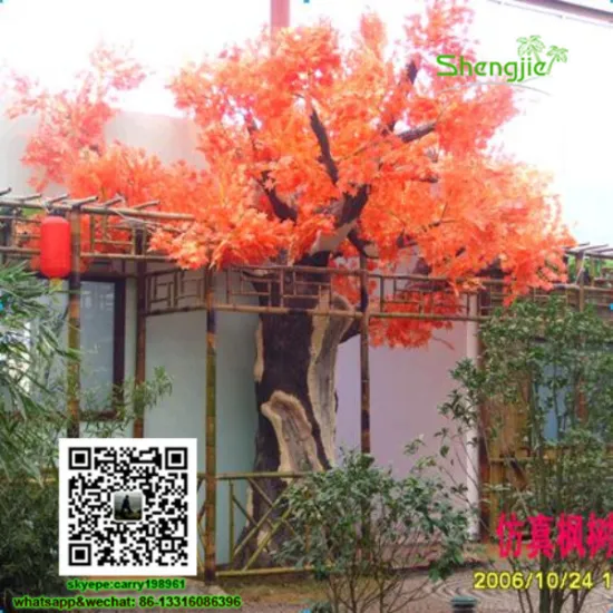 SJFS-05 make artificial trees ornamental artificial autumn tree cheap artificial maple tree