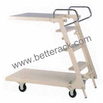 industrial four wheel trolley