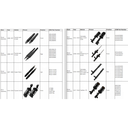 bulk 56110-06J00 rear shock absorbers for Nissan Patrol Y60