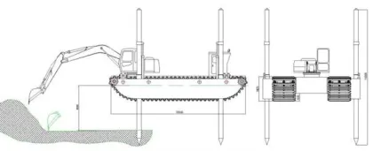 Supplementary-Additional-Side Pontoons and Spud Stabilizers