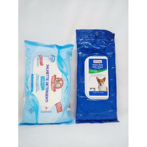 Lingettes humides de nettoyage pour animaux de compagnie de bonne qualité
