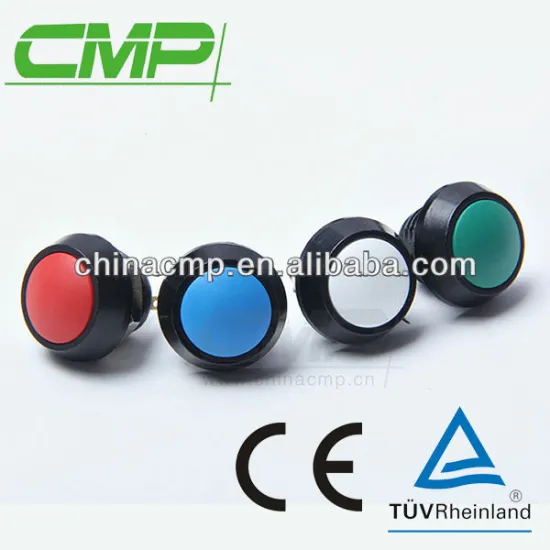 Installation hole size 12mm plastic push button TUV CE SGS