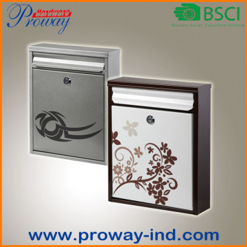 wall mounted mailbox with screen print