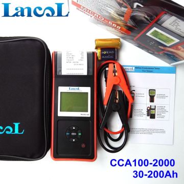 Lancol Auto Car battery load tester with printer MICRO-568/ SOC SOH CCA IR