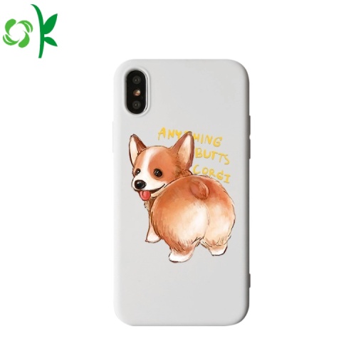 Alta qualidade impresso animais silicone phone case