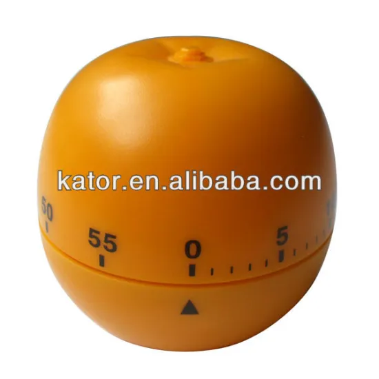 Plastic Orange-shaped Kitchen Timer