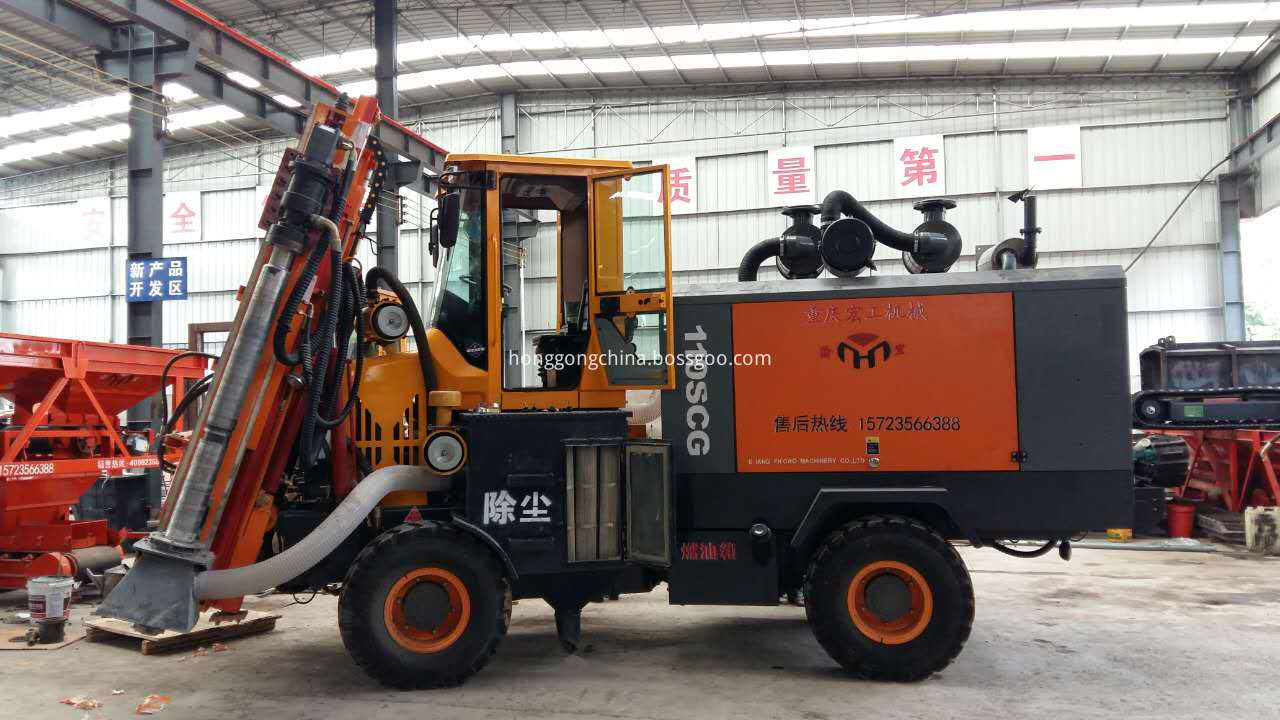 Highway Guardrail Punching Pile Driver