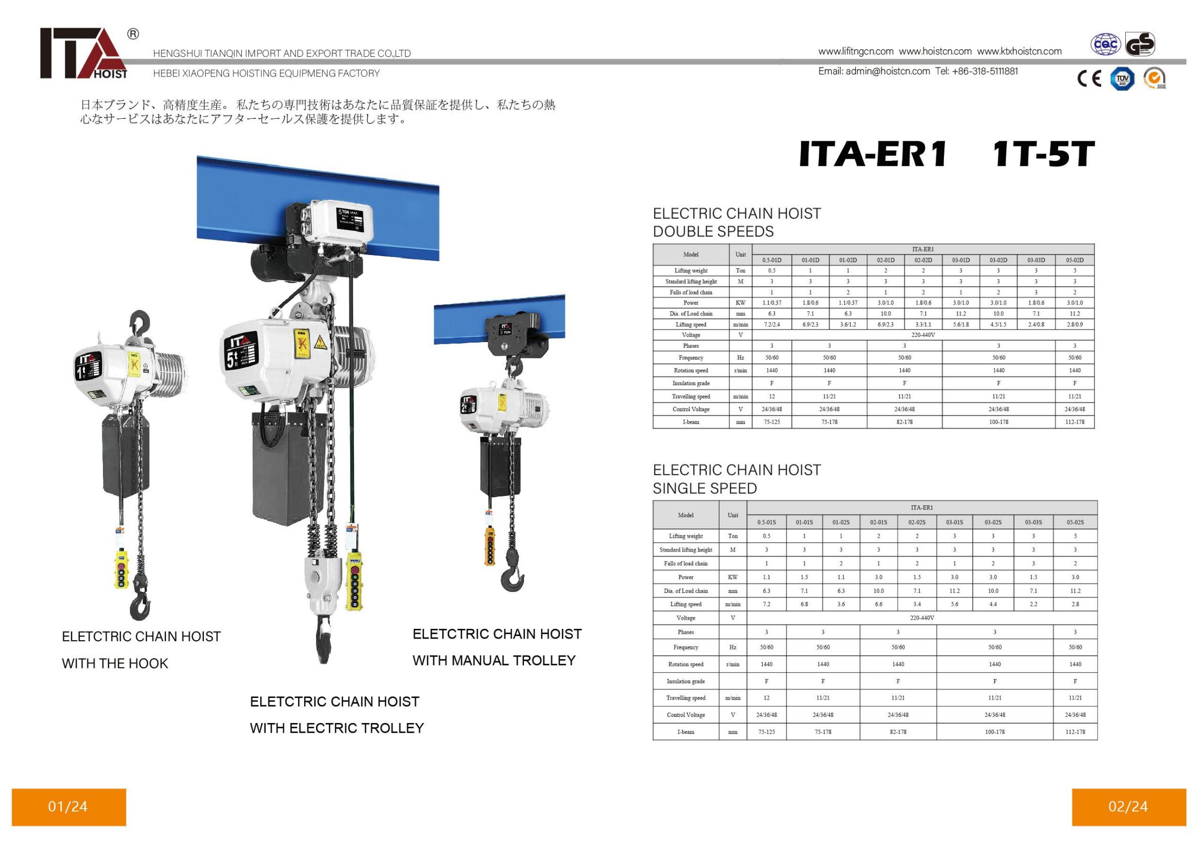 electric chain hoist