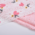 Tela jacquard crepé con estampado integral para pijama