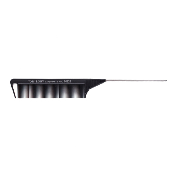 AliLeader Stainless Steel Carbon Fiber Highlight Weave Precision Comb Modelling Rat Pin Tail Metal Pointed Parting Teasing Comb