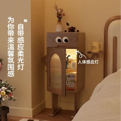 Cute Robot Bedside Table for Children's Room