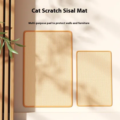 Sustainable Sisal Pet Cat Scratch Board - Anti-Sofa Scratch, Protects Claws