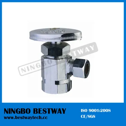 Oval knurled handle compression x compression angle valve